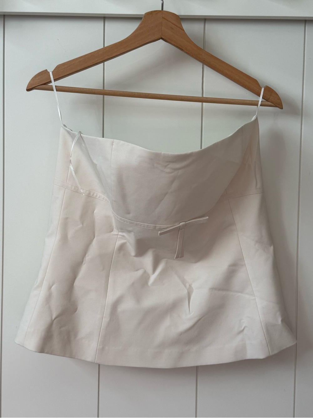 Zara Women's Cream Strapless Top